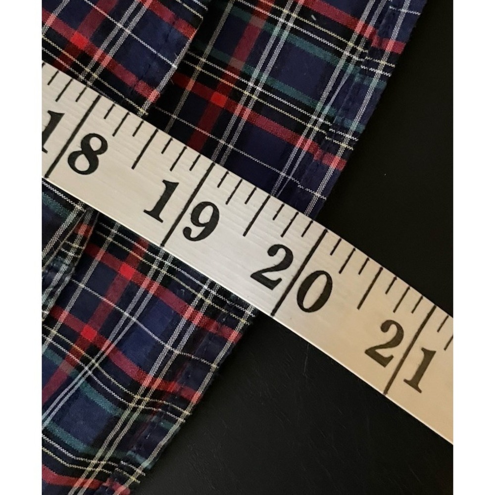 Polo Ralph Lauren Boy Size 5 Plaid Button Down Shirt Navy Red Long Sleeve Cotton - Picture 10 of 11